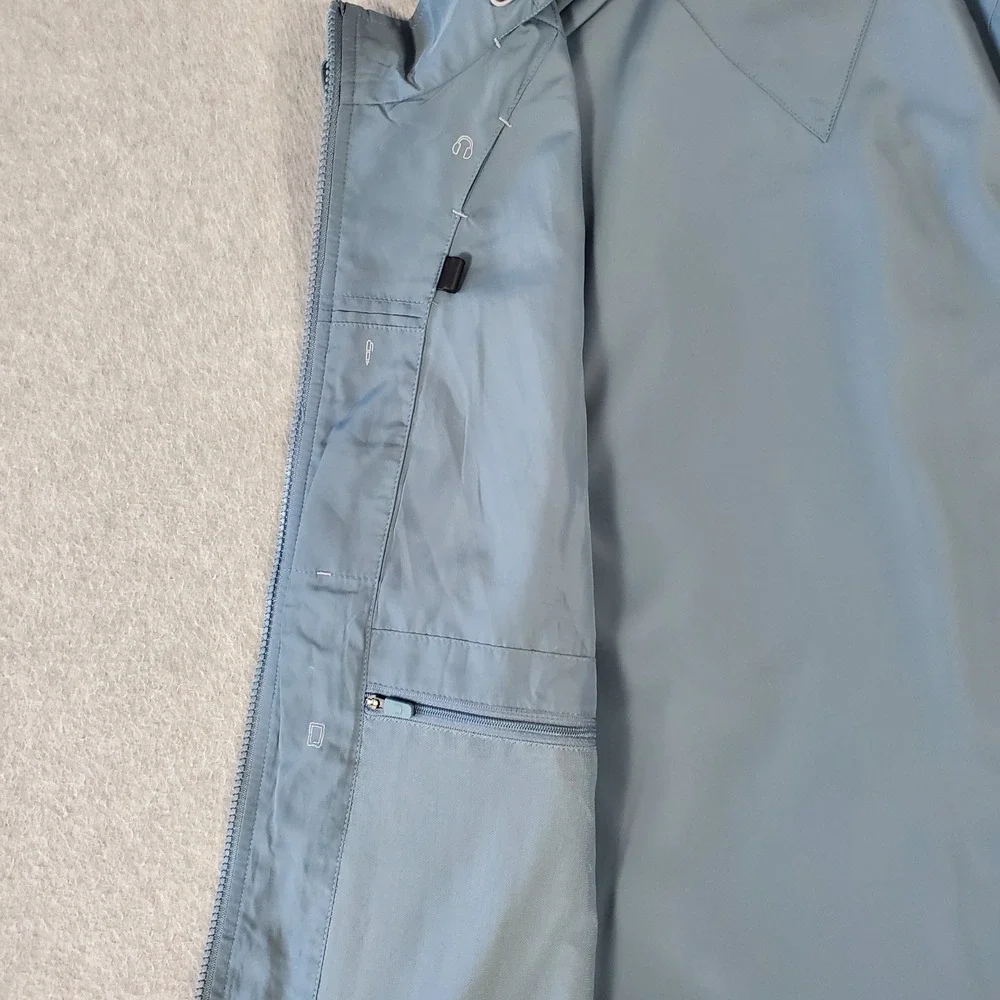 SCOTTeVEST Featherweight Vest Mens XL Blue Gray Multi-Pocket Travel Hiking TEC